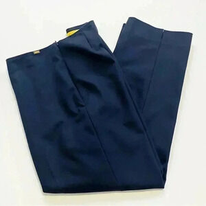 St John Cropped Trouser Navy Blue